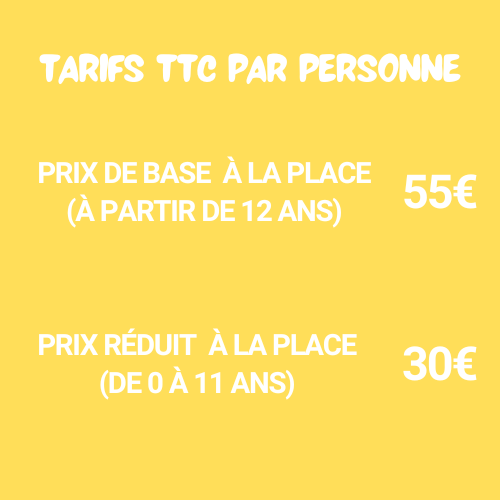 Tarification pour l'excursion dans le centre corse en minibus.